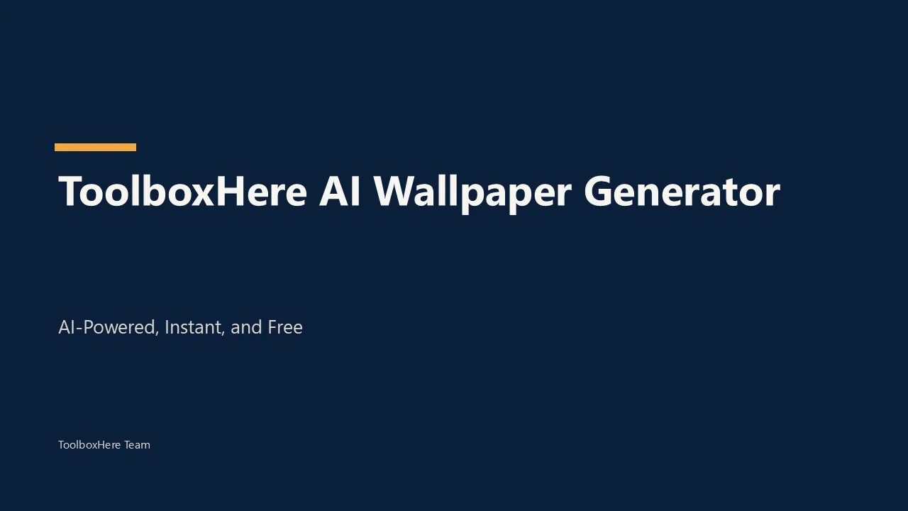 The result: Investor pitch deck, navy and amber theme