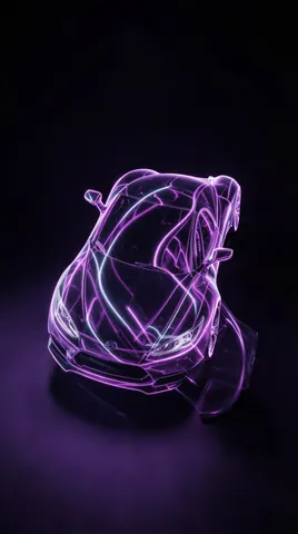 The result: Hypercar made of light